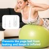 Aeaocvo 32 Pcs Exercise Ball Plug Replacement Yoga Ball Plug, Fitness Ball Plug Air Stopper Plug Pin Adapter Kit, Replacement Plug for Exercise Ball Inflatable Bed Pool view 4