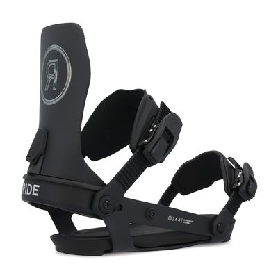 Ride A-6 Men's Snowboard Bindings, Black, L: (10.5+)