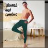 Cutecrop 3 Pack Men's Thermal Underwear Pants Fleece Lined Thermal Pant Leggings for Men Base Layer Bottoms(XX-Large,Black, Gray,Green) view 2