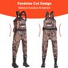GearOZ Waterfowl Hunting Waders for Women, Waterproof Duck Hunting Waders Female Insulated Neoprene Chest Wader Camo Bootfoot Wader, Boot Hanger for Fishing Breathable Hunter Waders Weighters, Size 7 view 2