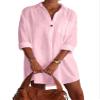 LOAIHA Women's Swimsuit Beach Cover Up Shirt Bikini Beachwear Bathing Suit Beach Dress X-Large Pink view 1