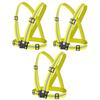 WWBDZSW Adjustable Safety Reflective Vest,Running Vest,Safety Belt,Elasticity Lightweight Reflective Straps,High Visibility for Running,Construction,Cycling,Walking,Foldable Portable-Yellow||3pcs view 1