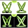 WWBDZSW Adjustable Safety Reflective Vest,Running Vest,Safety Belt,Elasticity Lightweight Reflective Straps,High Visibility for Running,Construction,Cycling,Walking,Foldable Portable-Yellow||3pcs view 3