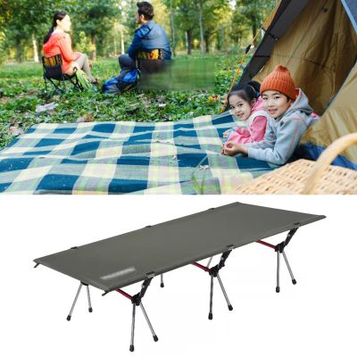 WDFYJ Folding Camping Cot for Adults, 74.8 Extra Length Travel Cot, Outdoor Sleeping Cots, Easy to Set up Camping Cot with Carry Bag, Support 300LBS(Black)