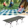 WDFYJ Folding Camping Cot for Adults, 74.8 Extra Length Travel Cot, Outdoor Sleeping Cots, Easy to Set up Camping Cot with Carry Bag, Support 300LBS(Black) view 1