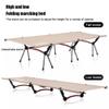WDFYJ Folding Camping Cot for Adults, 74.8 Extra Length Travel Cot, Outdoor Sleeping Cots, Easy to Set up Camping Cot with Carry Bag, Support 300LBS(Black) view 2