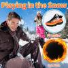 Heated Sneakers for Women Men - Rechargeable Electric Heated Shoes with 3 Heating Levels, Waterproof Upper, Non-Slip Rubber Sole, Winter Warmth Footwear for Hiking Outdoor Activities (Black White, Adult, Men, 6, Numeric, US Footwear Size System, Medi view 2