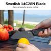 CIVIVI Hid Folding Pocket Knife, 4.14" Sharp 14C28N Blade G10 Handle Nested Liner Lock Kitchen Knife with Thumb Stud Opener, Ideal for Outdoor Use Camping Hiking and EDC C23008-1, Black view 2