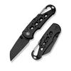 CIVIVI Pragma Folding Knife, Pocket Knife Multitool with EDC Carabiner, Bottle Opener, 2.2" Nitro-V Blade Aluminum Handle, Ideal Gift for Men Women C23062B-1 (Black) view 1