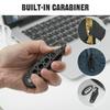 CIVIVI Pragma Folding Knife, Pocket Knife Multitool with EDC Carabiner, Bottle Opener, 2.2" Nitro-V Blade Aluminum Handle, Ideal Gift for Men Women C23062B-1 (Black) view 4