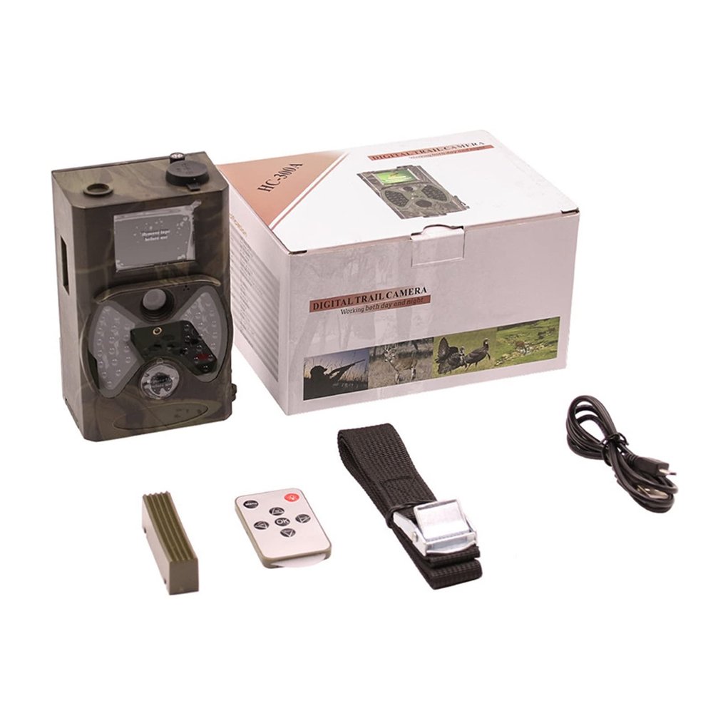 Photo Traps Trail Camera 16MP 1080P Night Vision Hunter Cameras Digital Infrared Cams Surveillance HC300A Infrared Night Vision Camera (Color : HC300A)