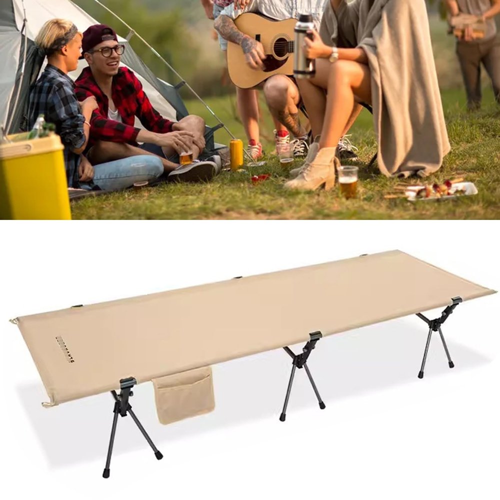 WDFYJ Camping Cot, Military Cot Portable Camping Cots for Sleeping 74.8 x 25.5 x 15in Folding Bed for Adults Teen Outdoor Support 120kg