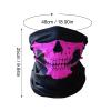 HELLORSO Neck Skull Mask for Men Headwear Half Face Mask for Motorcycle, Cold Weather Neck Warmer, Face Cover (Orange) view 3