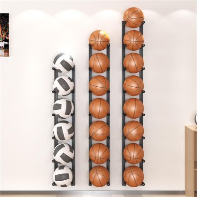 3/4/5/6/7/8 Layer Yoga Mat Shelf,Yoga Mat Holder,Exercise Mats Holder Wall Mount, Yoga Mat Wall Mount,Yoga Mat Storage Rack,for School,Gym,Yoga Mat,Basketball,Black-165cm/65in