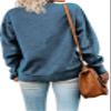 Pifnxtamy Sweatshirt for Women Tis The Season Football Sweater Long Sleeve Shirt Autumn Pumpkin Halloween Pullover Blue view 3
