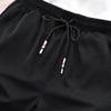 Maiyifu-GJ Men's Running Shorts Elastic Waist Lightweight Athletic Shorts Summer Casual Workout Training Short Pants (Black+Red,Large) view 4