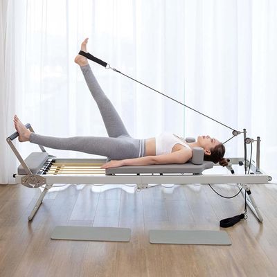 DJXIK Multifunctional Pilates Reformer, Foldable Pilates Core Bed, Yoga Exercise Fitness Professional Equipment for Home, Activity Room, Gym