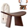 Mavdecll Meditation Bench, Wooden Kneeling Stool with Travel Bag, Portable Yoga Auxiliary Stool, Multifunctional Ergonomic Seat, Detachable Comfort Chair, for Yoga, Prayer, Meditation view 1