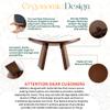 Mavdecll Meditation Bench, Wooden Kneeling Stool with Travel Bag, Portable Yoga Auxiliary Stool, Multifunctional Ergonomic Seat, Detachable Comfort Chair, for Yoga, Prayer, Meditation view 4