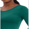 Healing Hands Women's Underscrub Soft Knit Melissa Longsleeve Scrub Tee with Breathable & Easy Care Fabric Plus Size 5047, 2XL, Hunter view 3