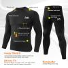 MEETYOO Thermal Underwear for Men,Men's Base Layer,2 Sets Long Johns Lined with Hunting Gear view 2