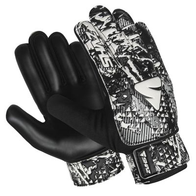 Shaz Soccer Goalkeeper Gloves for Kids Boys Children Youth,Funky Football Goalie Gloves Anti Slip 4mm Latex Palm with Strong Grip & Double Wrist Protection (White, Size 8 Suitable for Size M-L Adult)