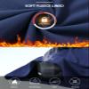 baleaf Women's Thermal Long Sleeve Shirts 1/4 Zip Fleece Pullover Ski Base Layer Top Cold Weather Gear Winter Warm Clothes Blue L view 3