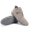 Mens Casual Leather Shoes Ankle Chukka Boots Slip On Mid top Walking Driving Loafer Lace-up Oxford Shoes (Grey,7) view 4