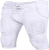 Exxact Sports Rebel Youth Football Pants with Built in Pads, Lightweight Integrated Football Practice Pants with Lace-up Fly (Y2XS, White) view 1