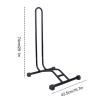Bikes Stand, Removable Vertical Bikes Stand, Detached Standing Bikes Corner Parking Rack Stand, Portable Stand for Garage and Apartment Bikes Storage Rack, For 16" - 29" Road/Mountain Bikes, Black view 3