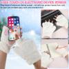Tyqour 1 Paris Cat Paw Gloves Fingerless Furry Paws Cute Furry Costume White Gloves Kawaii Cat Glove for Women Girls Accessories for Cosplay Glove Novelty Clothing Hand Paw Gear view 4