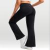 G Gradual Women's Fleece Lined Pants Water Resistant Winter Thermal Flare Leggings Hiking Snow Pants for Women 4 Pockets(Black 29-M) view 2