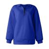 JOFOW 2024 Half Zip Long Sleeve Pullover Tops Women's sports half-zip warm sweatshirt vintage sweatshirts for women womens half zip sweatshirt (K-2,3X-Large) view 2
