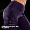 Women's Fleece Lined Pants Water Resistant Winter Thermal Flare Leggings Hiking Snow Pants for Women 4 Pockets(Purple 29-XXL) view 3