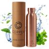 100% Pure Copper Water Bottle for Drinking Water 34 oz (1000ml) Polished Finish with Leak-Proof Lid | Copper Vessel for Yoga, Gym, Office, Home & Travel view 1