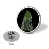 Bigfoot Tree Round Lapel Pin Personalized Brooch Pin Badge Jewelry for Shirt Jacket Hat Decor view 3