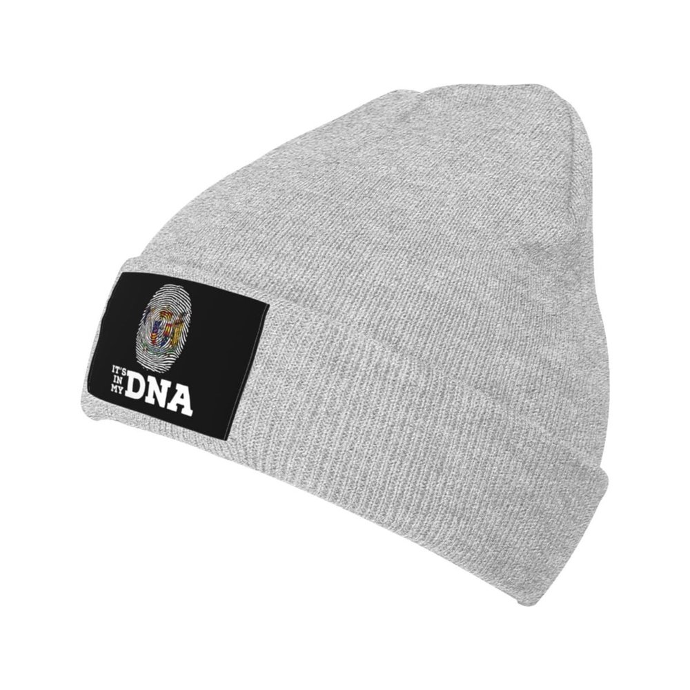 MULIHU Coat of Arms of New Zealand It's in My DNA Beanie Hat for Men Women Winter Warm Knit Hats Ski Hat Skull Cap Gray