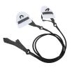 Dryland Cord with Hand Paddles, Swimming Arm Strength Trainer, Training Equipment, Swimming Exercise Bands, Stretch Powercord, Fitness Bands, White view 3