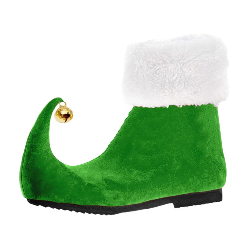 Fancyes Elf Shoes Adorable Boots for Adults Women Men for Halloween Dressing up Cosplay, 42