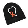 BUECDHYEI Leukemia Awareness Adult Knitted Hat Beanie Winter Warm Skull Hat - Men Women Black view 3
