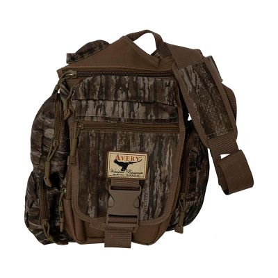Avery Messenger Bag, Durable Water-Resistant Outdoor Hunting Pack, Cinch Top/Buckled Storm Flap Main Compartment, 7 Pockets, Realtree Legacy