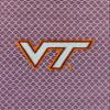 Vantage Apparel Men's Collegiate Premium Moisture Wicking Stretch Fit Diamond Print Polo, Virginia Tech Hokies, Maroon, X-Large view 4