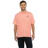 Vantage Apparel Men's College Moisture Wicking Premium Stretch Fit Striped Polo, Virginia Tech Hokies, Orange, Small view 1