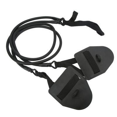 Dryland Powercord with Hand Paddles, Swimming Exercise Bands, Arm Strength Trainer, Fitness Bands for Swimming, Training Equipment, Stretch Cord