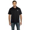 Vantage Apparel Men's Collegiate Polyester Mesh Team Icon Polo, Wake Forest Demon Deacons, Black, 5X-Large view 1
