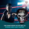 SPALL PRO US Boxing Training Set - Synthetic Leather Boxing Gloves with Focus Pad Boxing Mitts, MMA Training with Punch Gloves MMA Boxing Mitts for Kids Adults, Born to Fight (Black, 12OZ) view 4