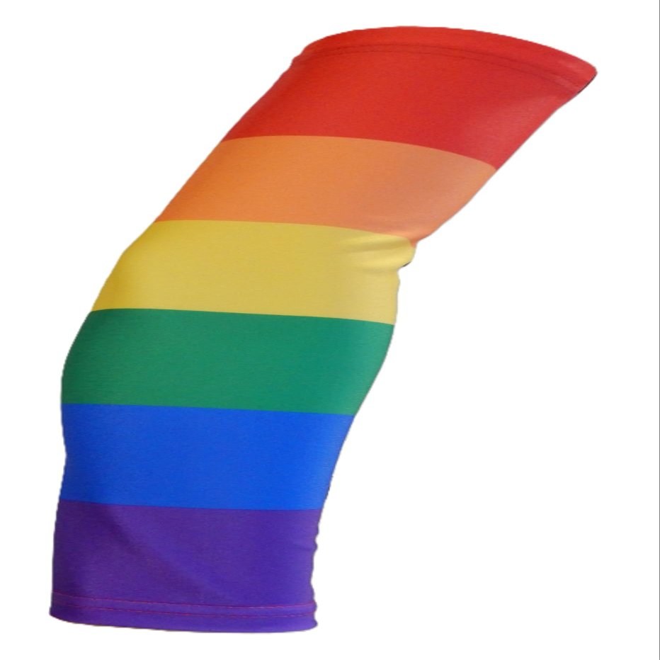 Sports Farm NEW! Moisture Wicking Compression Arm Sleeve (Rainbow, Youth Large)