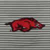 Vantage Apparel Men's College Moisture Wicking Premium Stretch Fit Striped Polo, Arkansas Razorbacks, Gray, XX-Large view 4