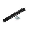 ACROPIX 36 Pcs 14G J Bend 280mm x 2mm Bike Bicycle Spokes with Nipples Steel Black Car Parts view 1