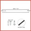 ACROPIX 36 Pcs 14G J Bend 280mm x 2mm Bike Bicycle Spokes with Nipples Steel Black Car Parts view 3